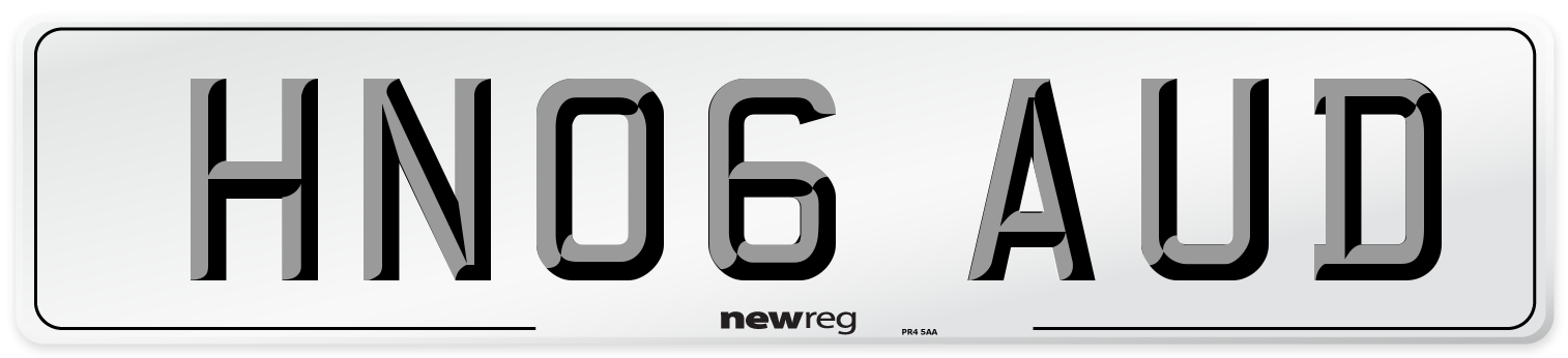 HN06 AUD Number Plate from New Reg